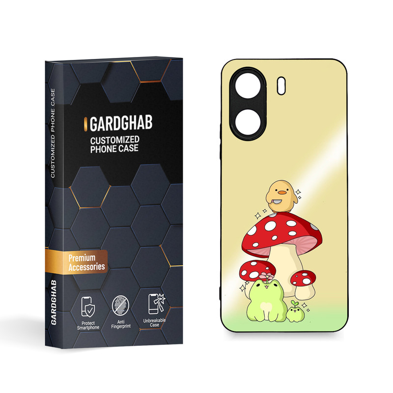 کاور گارد قاب مدل دورژله ای فانتزی مناسب برای گوشی موبایل شیائومی Poco C65 / Redmi 13c