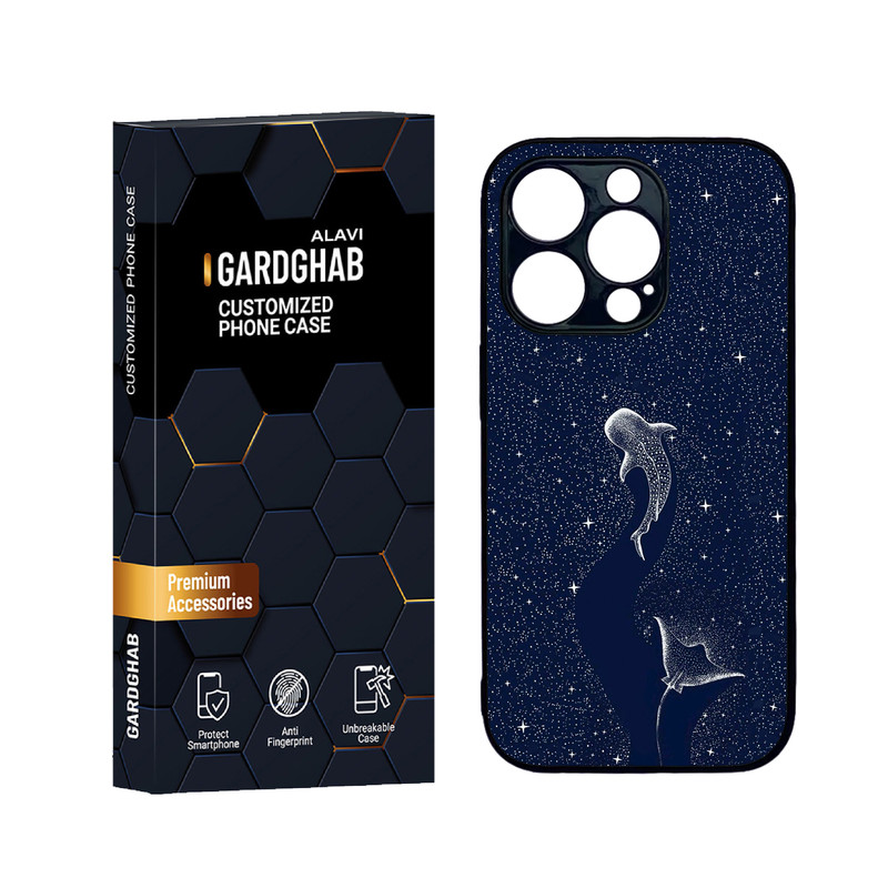کاور گارد قاب علوی مدل دورژله ای هنری مناسب برای گوشی موبایل اپل iPhone 14 Pro Max