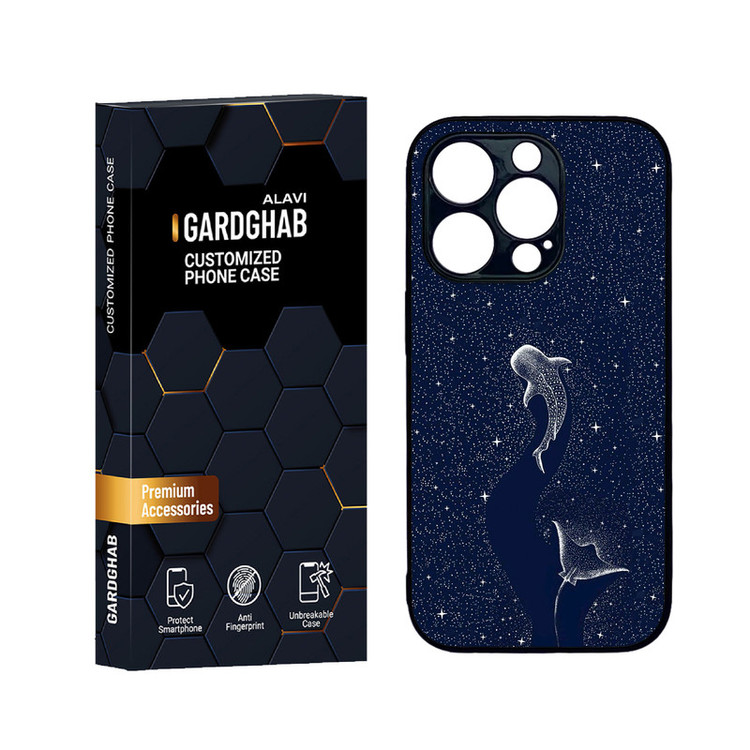 کاور گارد قاب علوی مدل دورژله ای هنری مناسب برای گوشی موبایل اپل iPhone 14 Pro Max