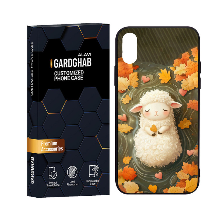 کاور گارد قاب علوی مدل دورژله کارتنی و انیمه مناسب برای گوشی موبایل اپل iPhone X / XS