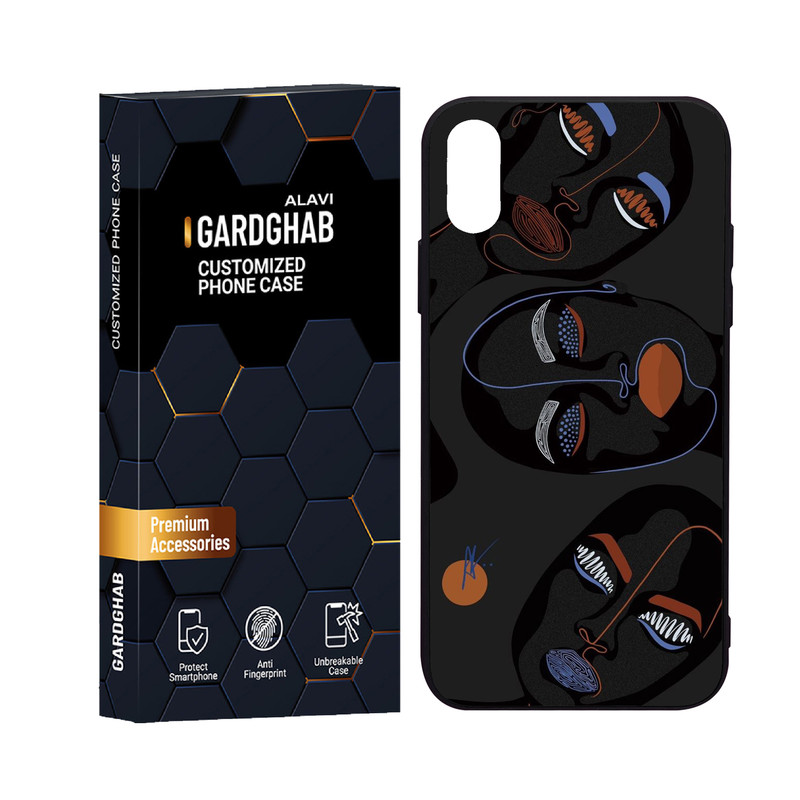 کاور گارد قاب علوی مدل دورژله ای پشت گلس ساده و مینیمال مناسب برای گوشی موبایل اپل iPhone X / XS