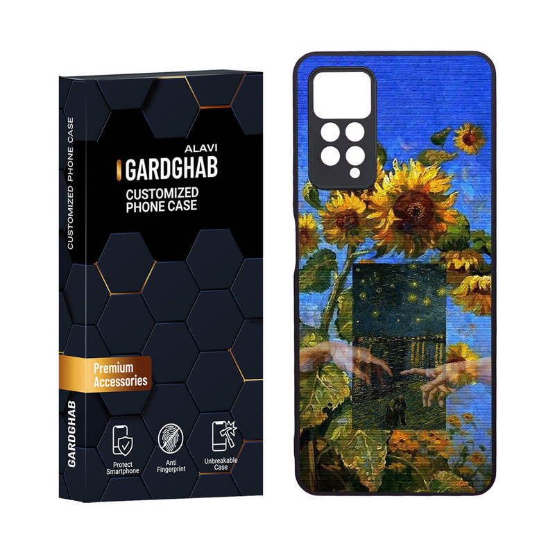 کاور گارد قاب مدل دور ژله ای هنری مناسب برای گوشی موبایل شیائومی Redmi Note 12 Pro 4G