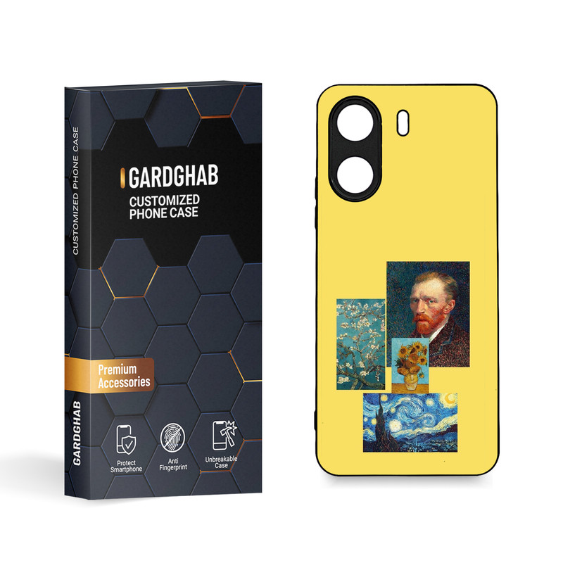 کاور گارد قاب مدل دورژله ای هنری مناسب برای گوشی موبایل شیائومی  Poco C65 / Redmi 13c