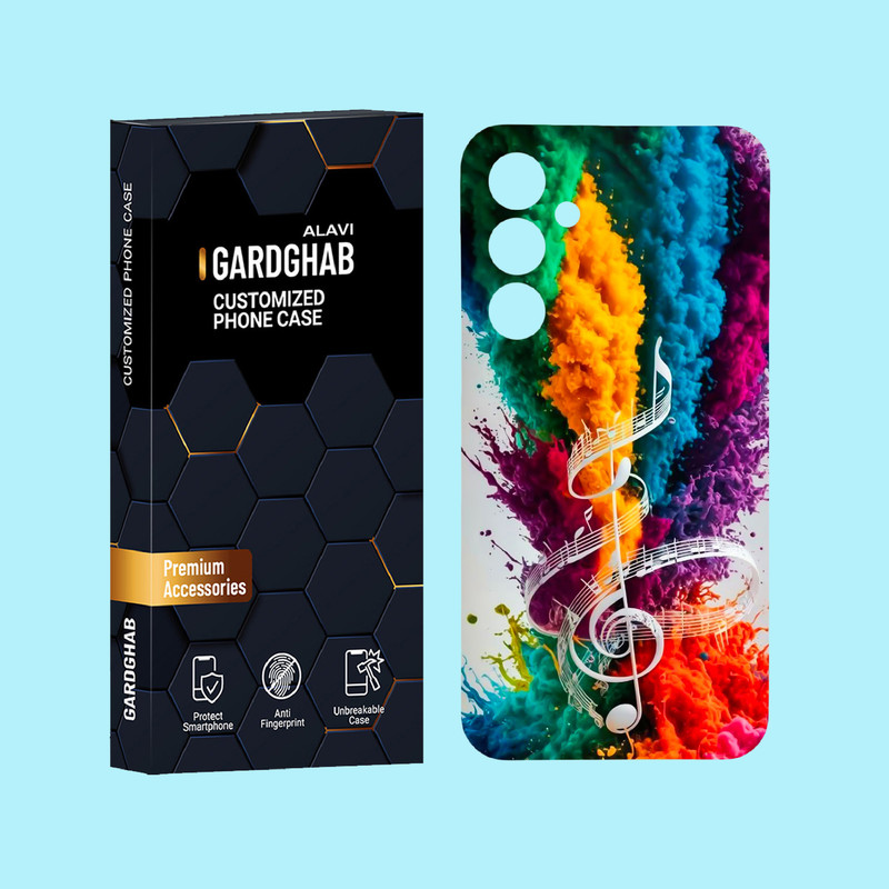 کاور گارد قاب علوی مدل ساز و موزیک مناسب برای گوشی موبایل سامسونگ Galaxy A55