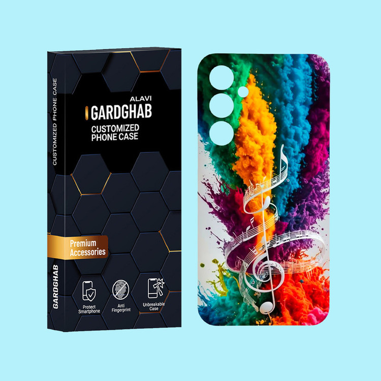 کاور گارد قاب علوی مدل ساز و موزیک مناسب برای گوشی موبایل سامسونگ Galaxy A55