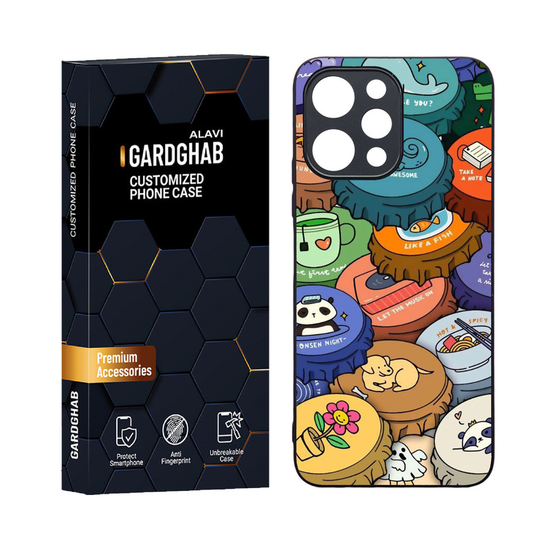کاور گارد قاب علوی مدل دورژله ای کارتنی و انیمه مناسب برای گوشی موبایل شیائومی Poco M6 pro 5G