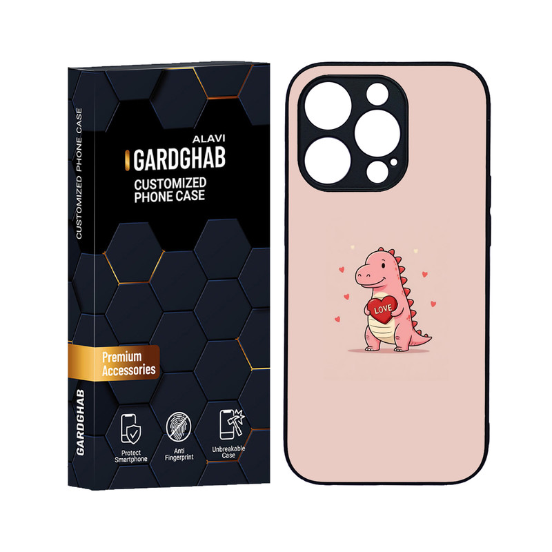 کاور گارد قاب علوی مدل دورژله ای عاشقانه مناسب برای گوشی موبایل اپل iPhone 14 Pro