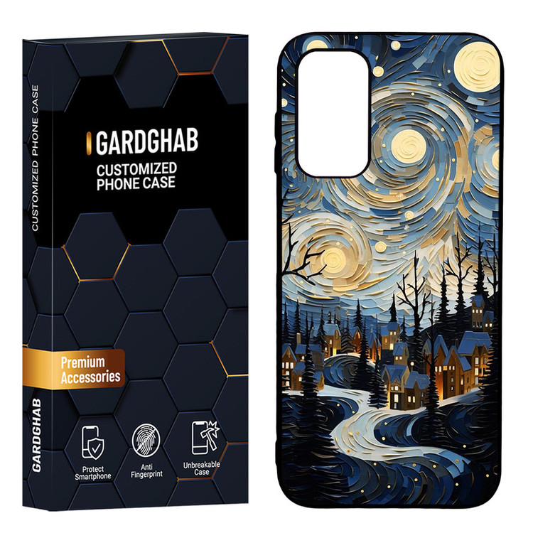 کاور گارد قاب مدل دور ژله ای هنری مناسب برای گوشی موبایل سامسونگ Galaxy A14