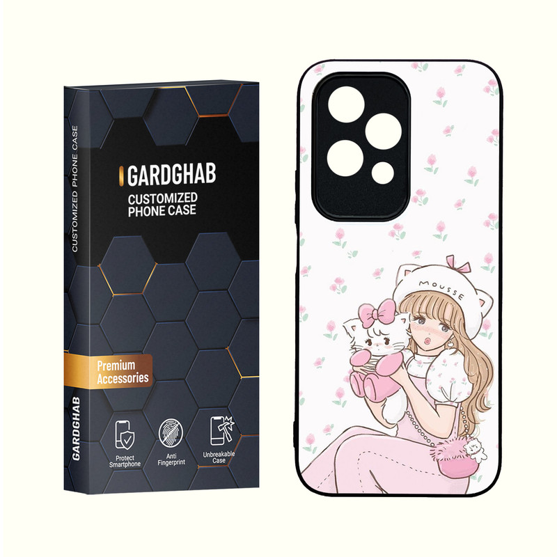 کاور گارد قاب مدل دور ژله ای دخترانه مناسب برای گوشی آنر  200Lite 5G