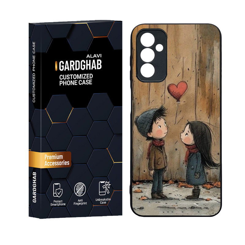 کاور گارد قاب علوی دورژله ای پشت گلس مدل فانتزی مناسب برای گوشی موبایل سامسونگ Galaxy F13