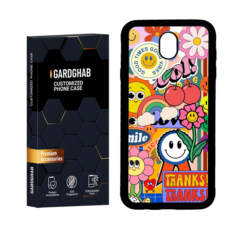 کاور گارد قاب مدل دور ژله ای فانتزی مناسب برای گوشی موبایل سامسونگ Galaxy J7 Pro