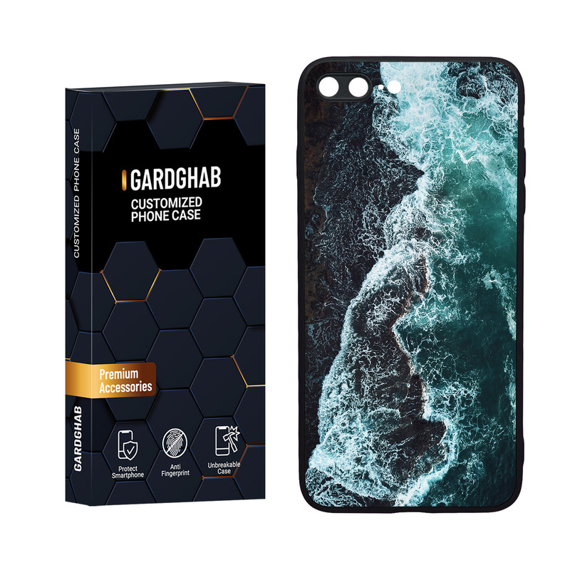 کاور گارد قاب مدل دورژله ای طبیعت مناسب برای گوشی موبایل اپل iPhone 7 Plus / 8 plus