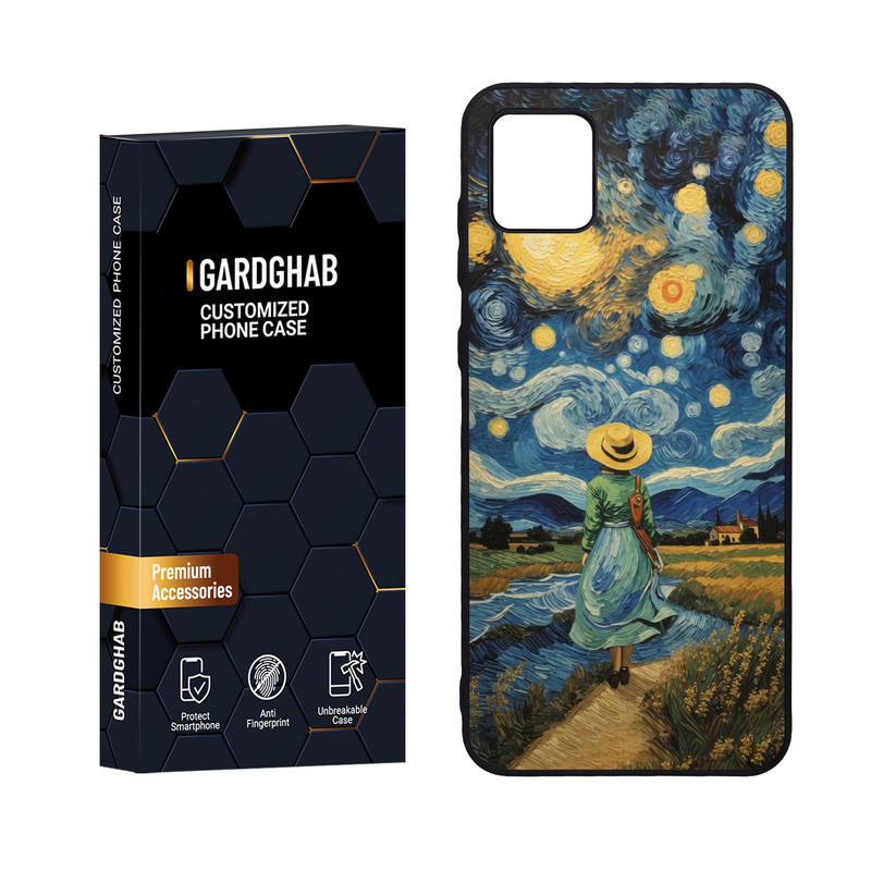 کاور گارد قاب مدل دورژله ای هنری مناسب برای گوشی موبایل سامسونگ Galaxy A04 4G