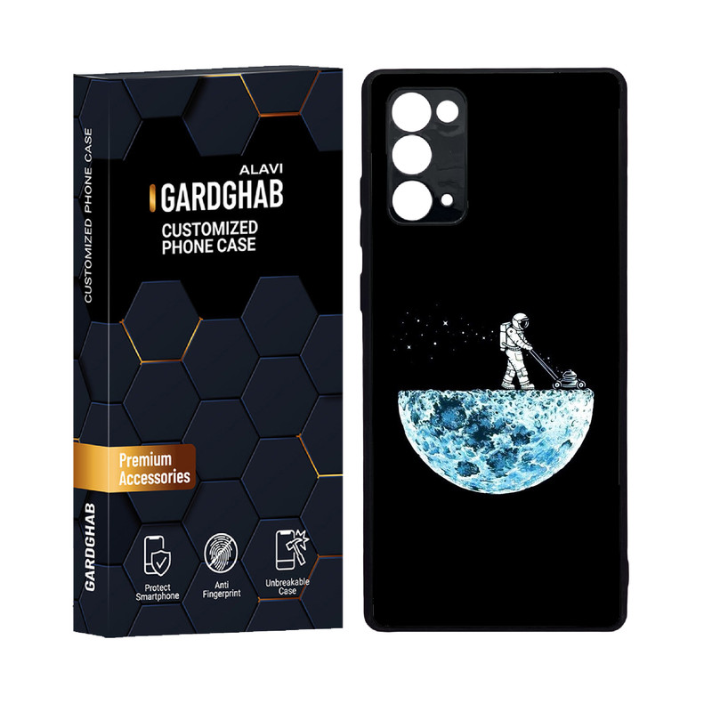 کاور گارد قاب علوی مدل دور ژله ای پشت گلس کهکشان مناسب برای گوشی موبایل  سامسونگ Galaxy Note 20