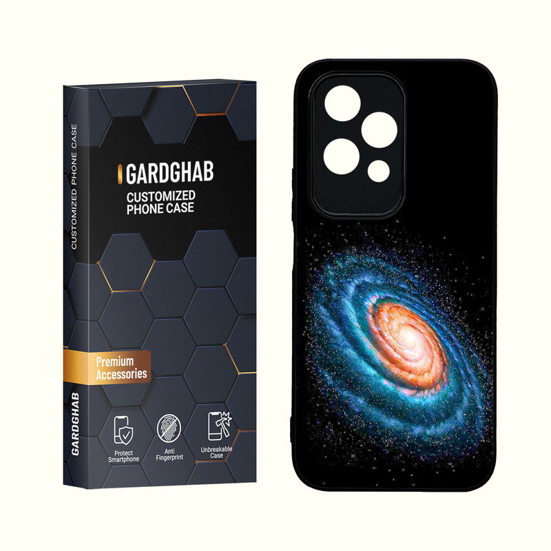 کاور گارد قاب مدل دورژله ای کهکشان مناسب برای گوشی موبایل آنر 200Lite 5G