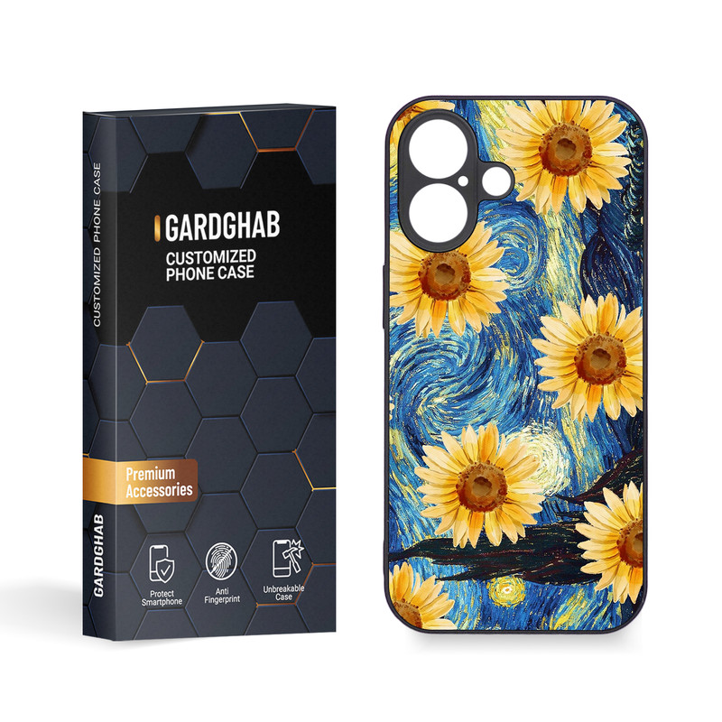 کاور گارد قاب مدل گل مناسب برای گوشی موبایل اپل iPhone 16