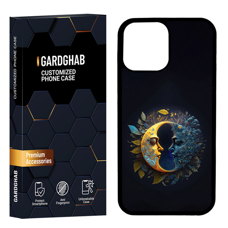 کاور گارد قاب مدل پشت گلس هنری مناسب برای گوشی موبایل اپل iPhone 13 Pro Max