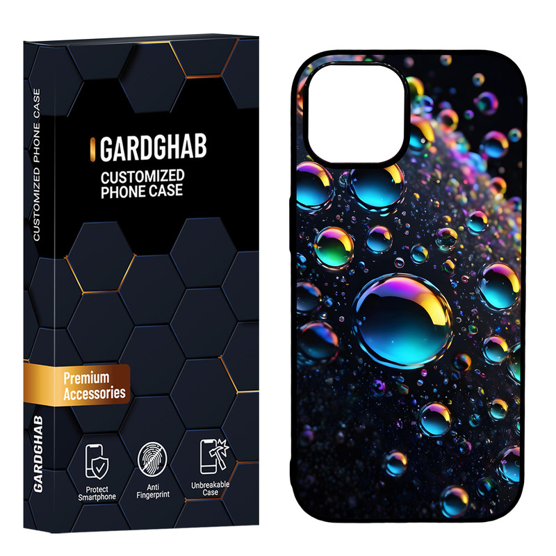 کاور گارد قاب مدل دور ژله ای پشت گلس ساده مناسب برای گوشی موبایل اپل iPhone 15