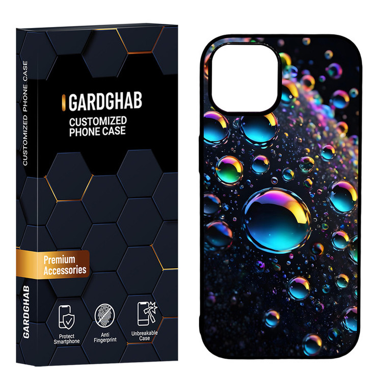 کاور گارد قاب مدل دور ژله ای پشت گلس ساده مناسب برای گوشی موبایل اپل iPhone 15