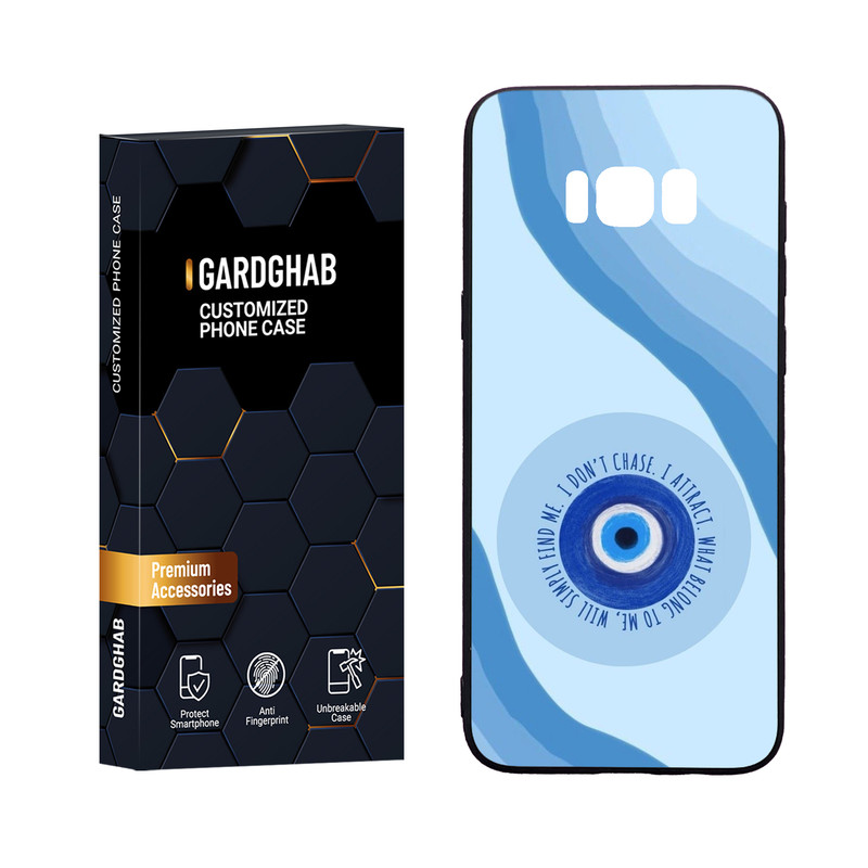 کاور گارد قاب مدل دور ژله ای پشت گلس ساده مناسب برای گوشی موبایل سامسونگ Galaxy S8 Plus