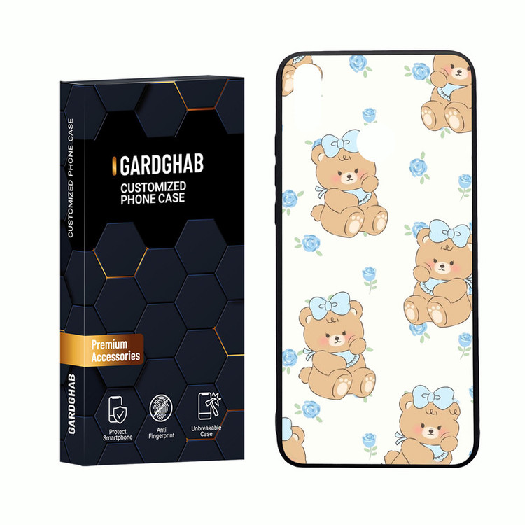 کاور گارد قاب مدل دور ژله ای پشت گلس دخترانه مناسب برای گوشی آنر 8x