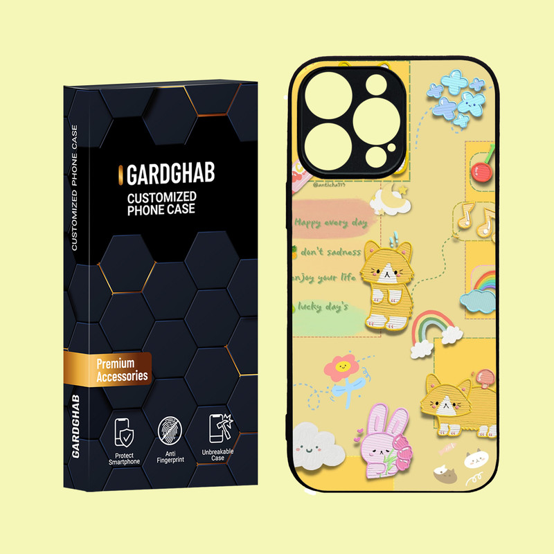 کاور گارد قاب مدل دور ژله اd فانتزی مناسب برای گوشی موبایل اپل iPhone 16 Pro Max