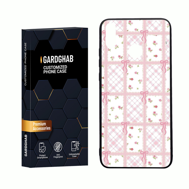 کاور گارد قاب مدل دور ژله ای پشت  گلس دخترانه مناسب برای گوشی  آنر  8x