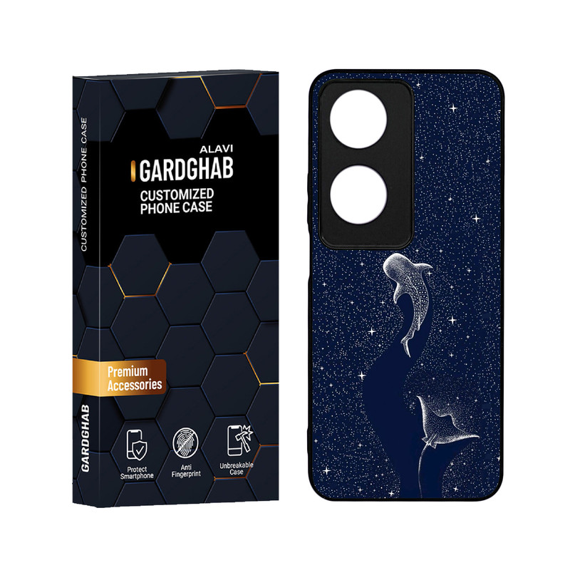 کاور گارد قاب علوی مدل دور ژله ای هنری مناسب برای گوشی موبایل آنر X7B 4G