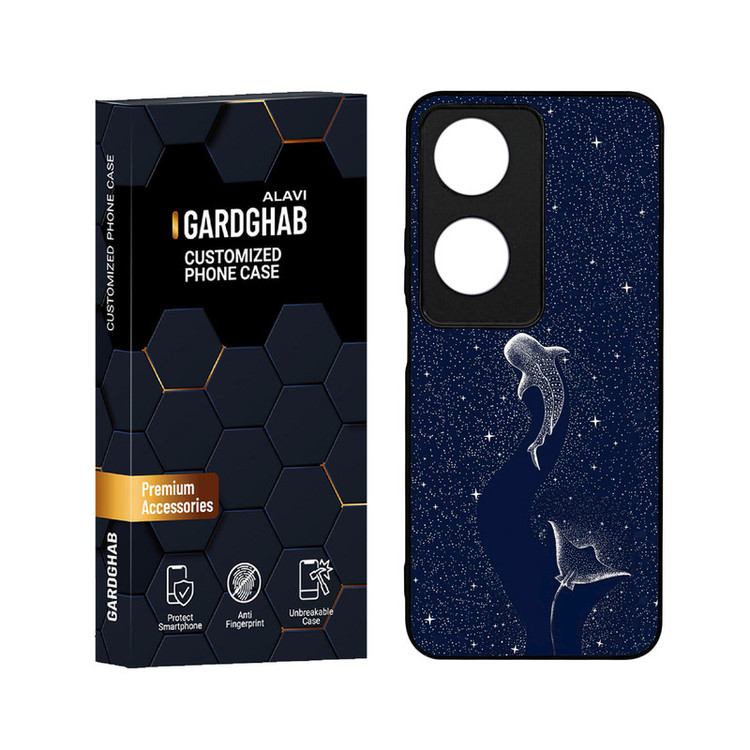 کاور گارد قاب علوی مدل دور ژله ای هنری مناسب برای گوشی موبایل آنر X7B 4G