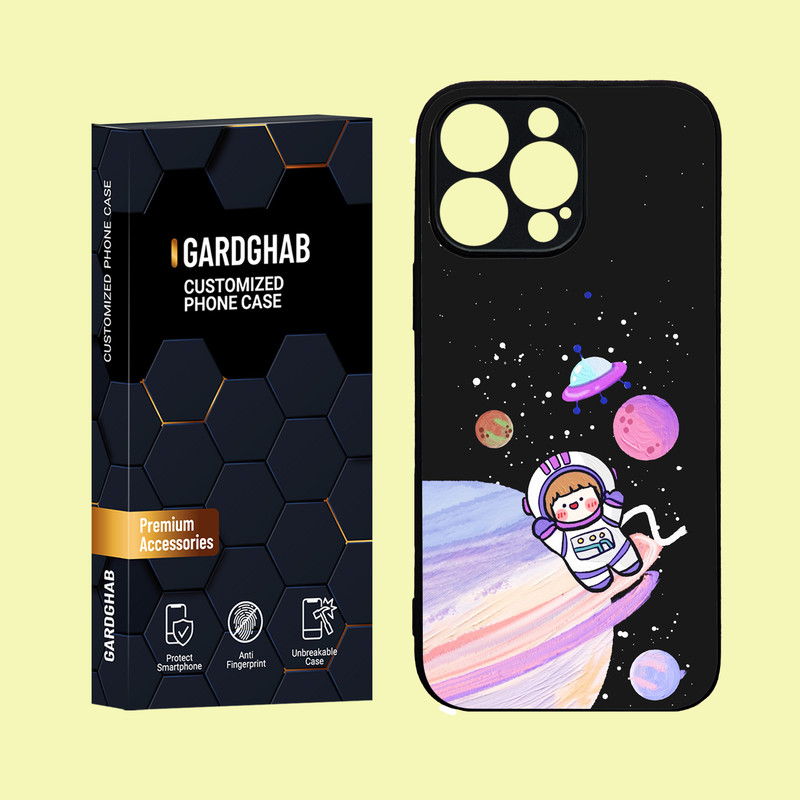 کاور گارد قاب مدل دور ژله ای پشت گلس فانتزی  مناسب برای گوشی موبایل  اپل  iPhone 16 Pro Max