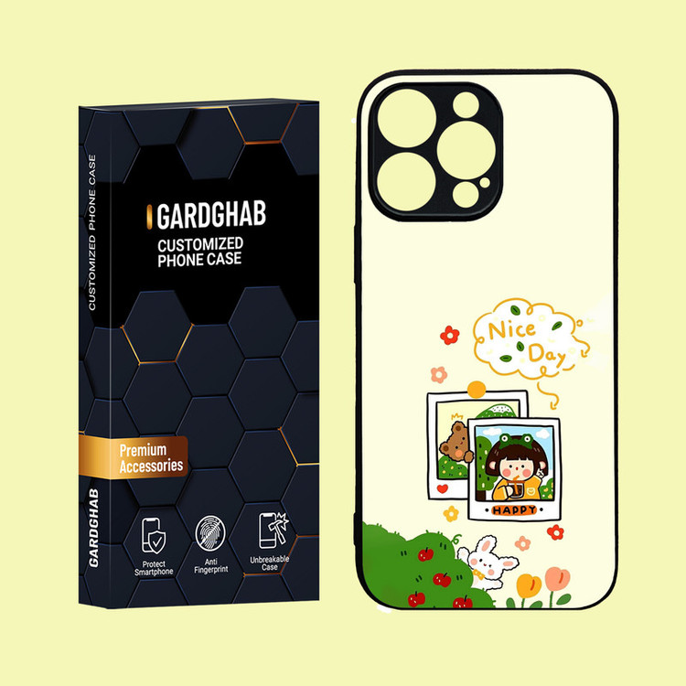 کاور گارد قاب مدل دور ژله ای دخترانه مناسب برای گوشی موبایل اپل iPhone 16 Pro Max