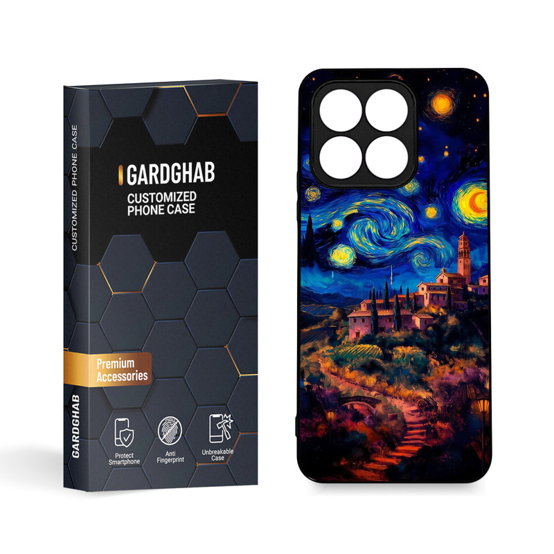 کاور گارد قاب مدل دورژله ای  هنری مناسب برای گوشی موبایل آنر X8a 4G