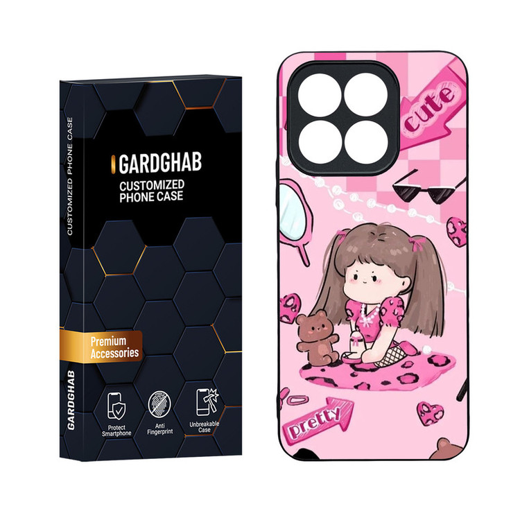 کاور گارد قاب مدل دور ژله ای دخترانه مناسب برای گوشی موبایل آنر Honor X8b 4G