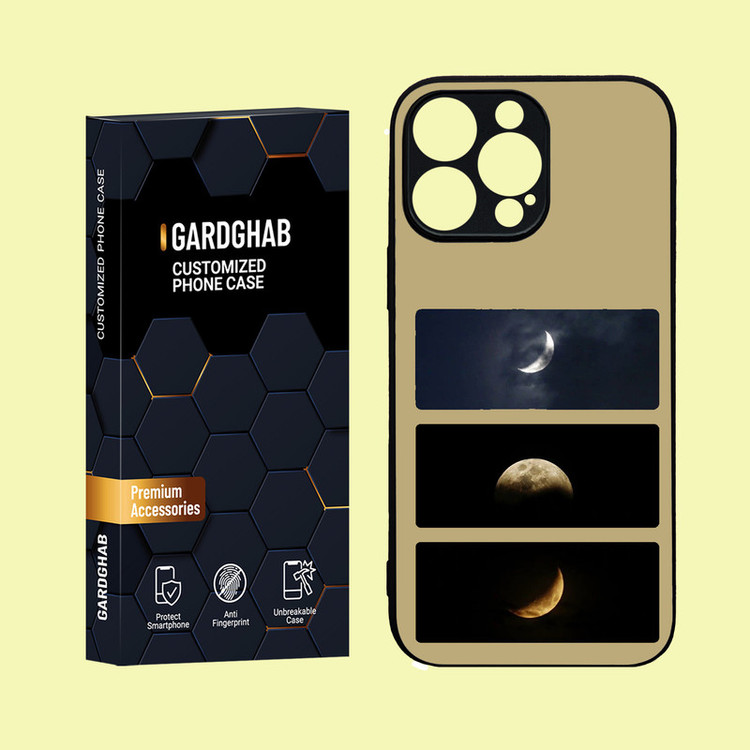 کاور گارد قاب مدل دور ژله ای پشت گلس کهکشان مناسب برای گوشی موبایل اپل iPhone 16 Pro Max