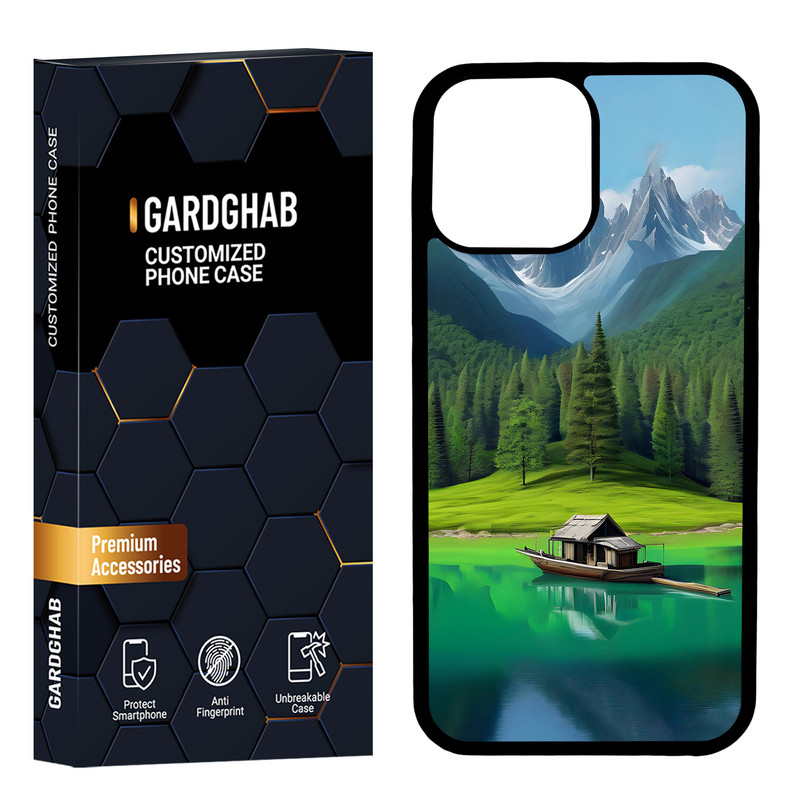کاور گارد قاب مدل پشت گلس هنری مناسب برای گوشی موبایل اپل iPhone 13 Pro Max