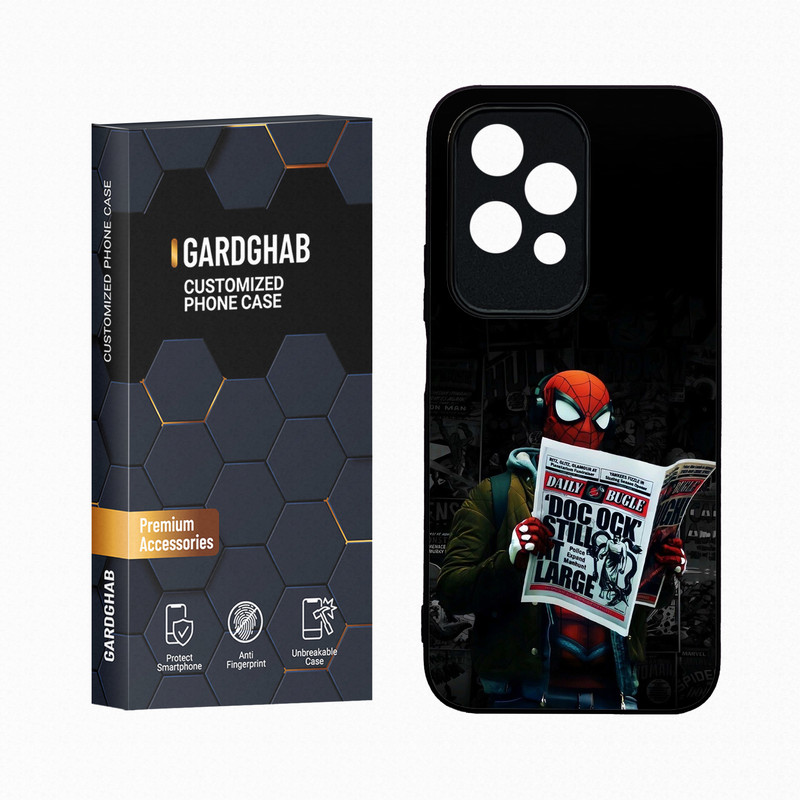 کاور گارد قاب مدل دور ژله ای پشت گلس پسرانه مناسب برای گوشی موبایل آنر 200Lite 5G