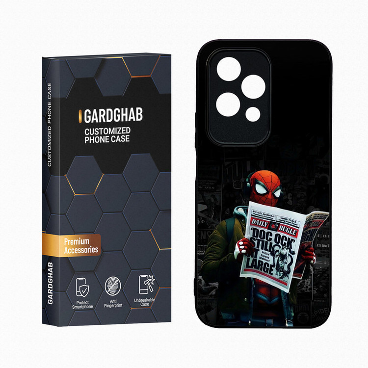 کاور گارد قاب مدل دور ژله ای پشت گلس پسرانه مناسب برای گوشی موبایل آنر 200Lite 5G
