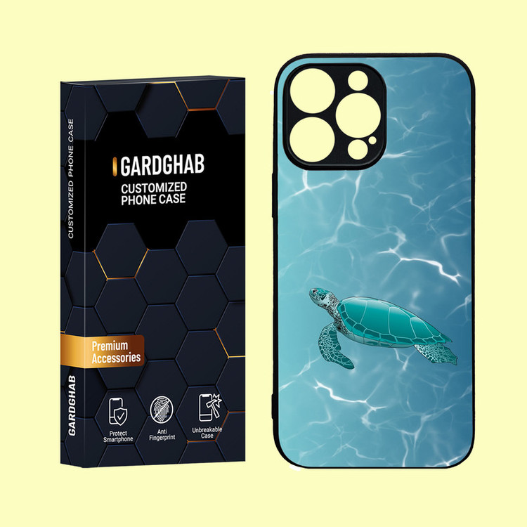 کاور گارد قاب مدل دور ژله ای پشت گلس منظره و طبیعت مناسب برای گوشی موبایل اپل iPhone 16 Pro Max