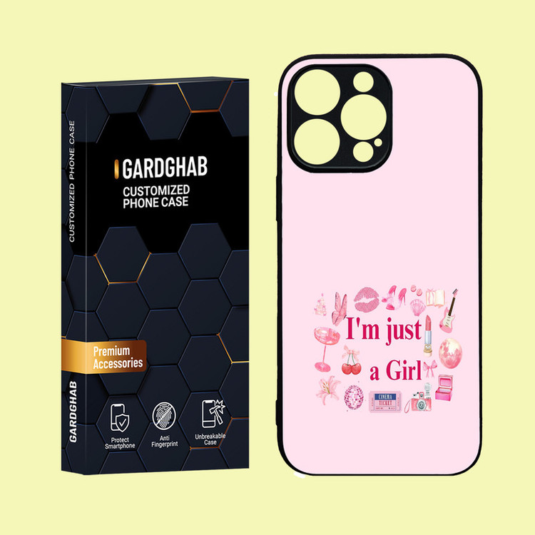 کاور گارد قاب مدل دور ژله ای دخترانه مناسب برای گوشی موبایل اپل iPhone 16 Pro Max