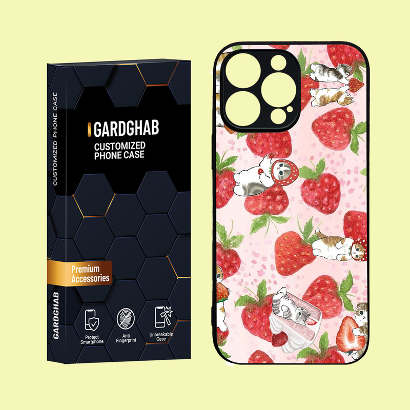 کاور گارد قاب مدل دور ژله ای پشت گلس فانتزی  مناسب برای گوشی موبایل  اپل  iPhone 16 Pro Max