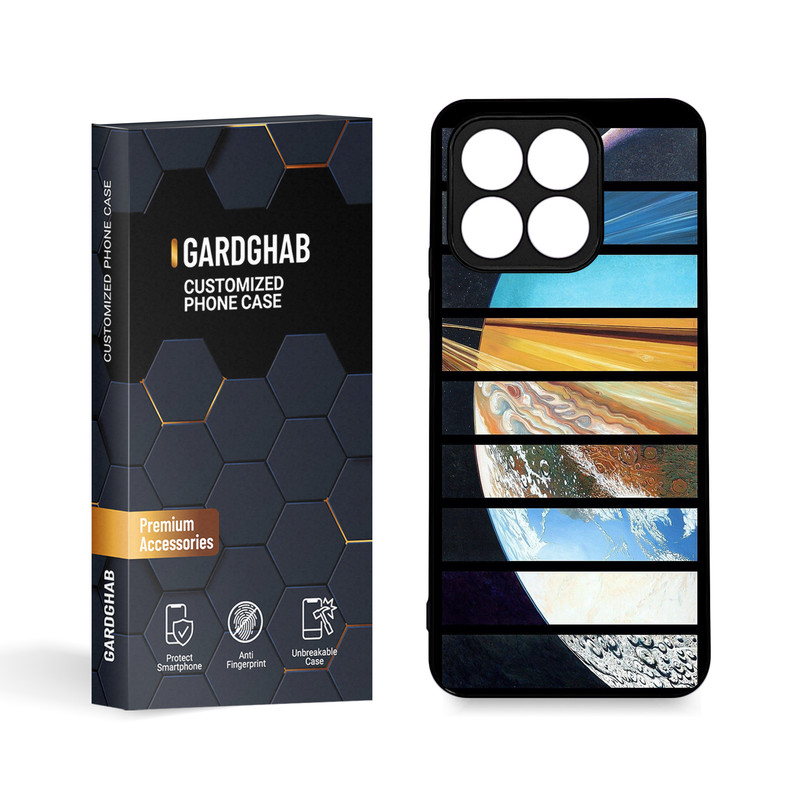 کاور گارد قاب مدل دورژله ای کهکشان مناسب برای گوشی موبایل آنر X8a 4G