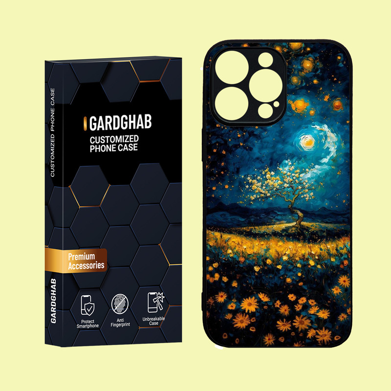 کاور گارد قاب مدل دور ژله ای هنری مناسب برای گوشی موبایل اپل iPhone 16 Pro Max