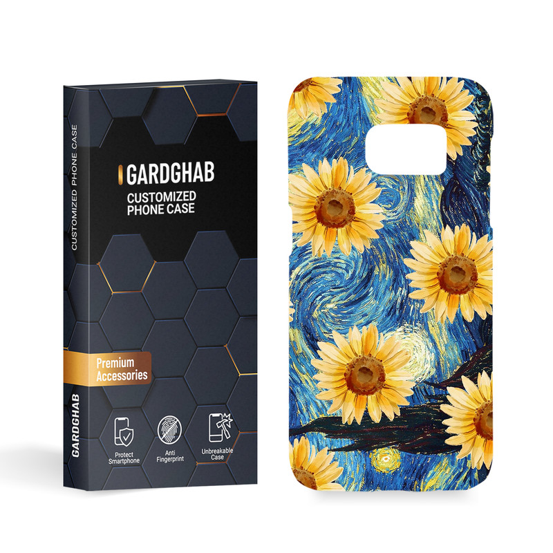 کاور گارد قاب مدل گل مناسب برای گوشی موبایل سامسونگ Galaxy S7