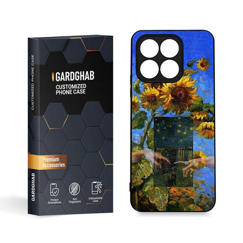 کاور گارد قاب مدل دورژله ای  هنری مناسب برای گوشی موبایل آنر X8a 4G