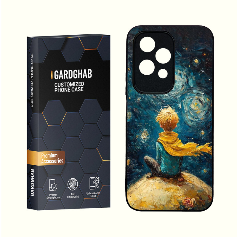 کاور گارد قاب مدل دور ژله ای پشت گلس هنری مناسب برای گوشی انر Honor 200 Lite 5G