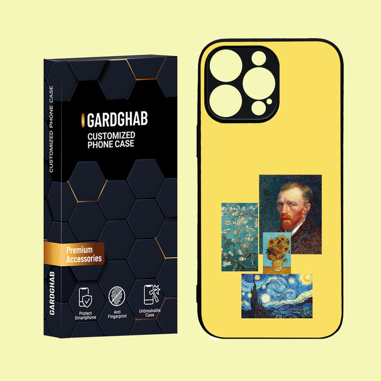 کاور گارد قاب مدل دور ژله ای هنری مناسب برای گوشی موبایل اپل iPhone 16 Pro Max