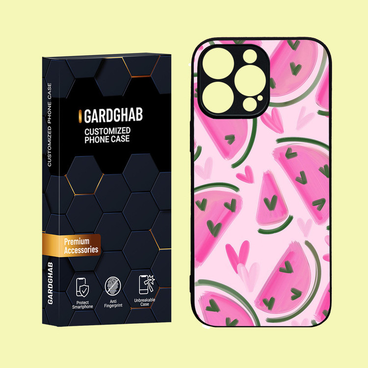 کاور گارد قاب مدل دور ژله ای پشت گلس فانتزی مناسب برای گوشی موبایل اپل iPhone 16 Pro Max