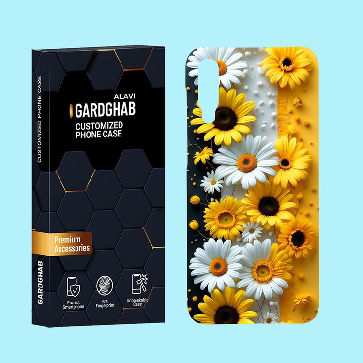 کاور گارد قاب علوی مدل گل مناسب برای گوشی موبایل سامسونگ Galaxy A50 / A50s / A30s