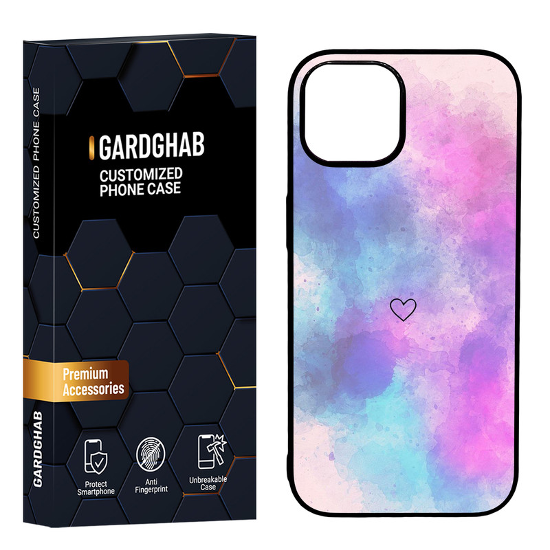 کاور گارد قاب مدل دور ژله ای پشت گلس دخترانه مناسب برای گوشی موبایل اپل iPhone 15