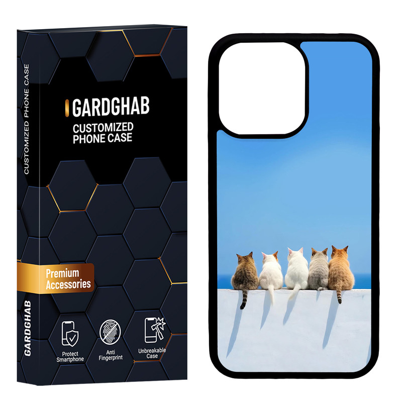کاور گارد قاب مدل پشت گلس هنری مناسب برای گوشی موبایل اپل iPhone 13 Pro